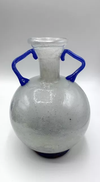 Vase Glas A Scavo Technik wohl Murano Glaskunst Irisierend ähnlich Pulegoso