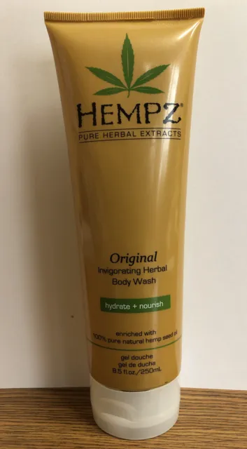 Hempz Herbal Body Wash Original Invigorating Hydrate Nourish 8.5 Fl Oz