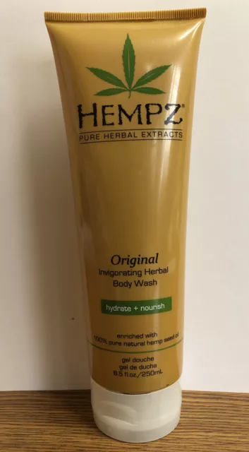 Hempz Herbal Body Wash Original Invigorating Hydrate Nourish 8.5 Fl Oz