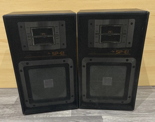 VINTAGE JVC SPE1BK STEREO SPEAKERS WORKING HiFi Surround Sound Tested