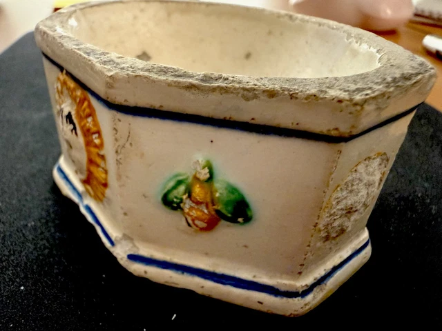 Serviteur 3 plats en céramique irisée Verceram 1950-1960 vintage