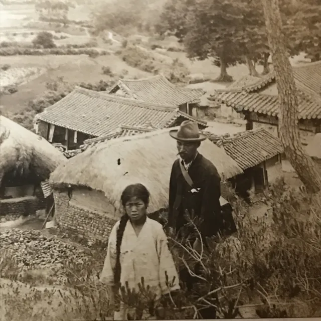 RARE GEORGE ROSE Stereoview Antique Photo/Photograph korea Urchins 1904