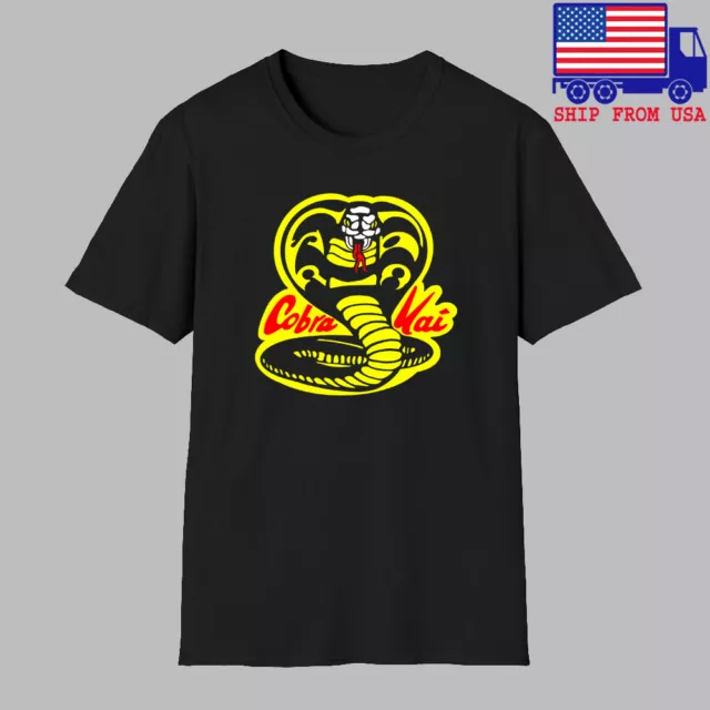 Camiseta negra para hombre Karate Kid Cobra Kai talla S-5XL