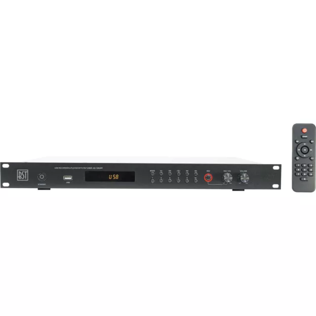 BST PRO MPR350 USB Recorder und Player mit Bluetooth und FM Tuner Audiorecorder