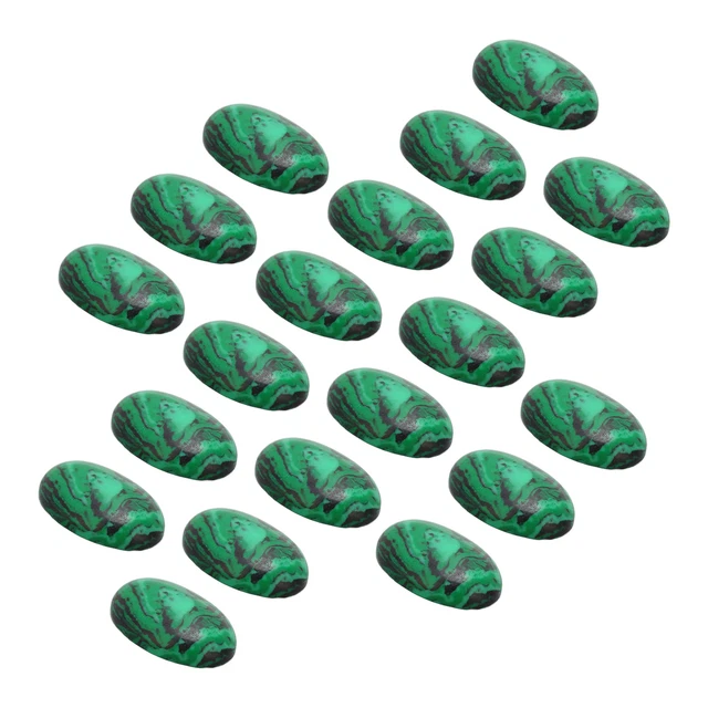 Malachite En Forme 'uf 0 7 X 0 5 Po De Pierres Précieuses Ovales En Pierre