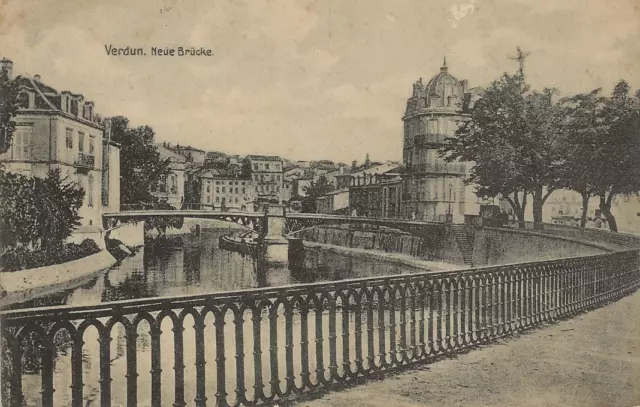 53/206 Ak Verdun Neuf Pont Année 1915 Selon Belgique Courrier Militaire