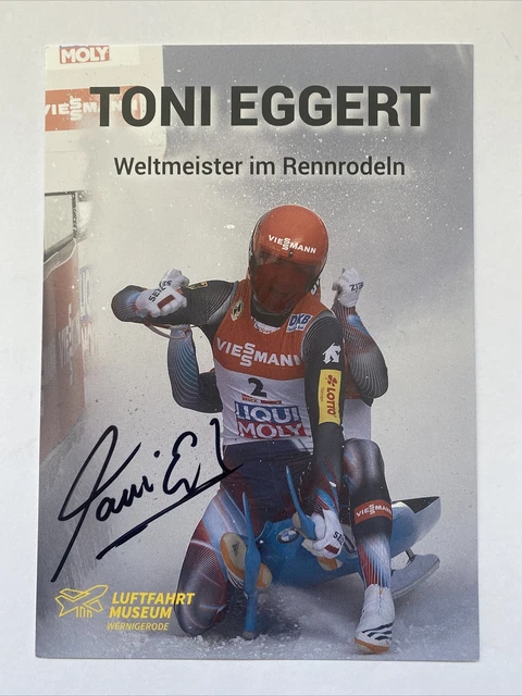 ORIGINAL AUTOGRAMMKARTE RODELN Toni Eggert Rennrodeln 2.OS 2022 EUR 1