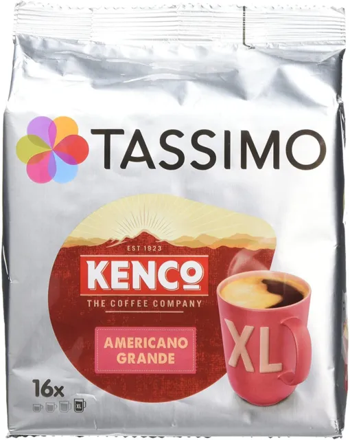 Tassimo Kenco Americano Grande XL Coffee Pods, Pack of 16
