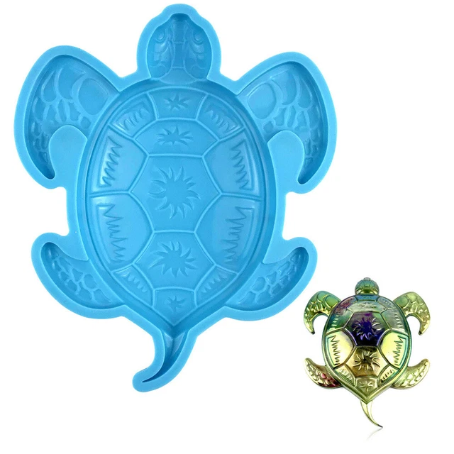 Silicona Artesanía HÁGALO USTED MISMO Forma de tortuga Hágalo usted mismo Artesanía Forma de silicona