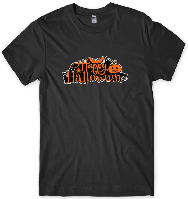 Happy Halloween T-shirt unisex da uomo divertente