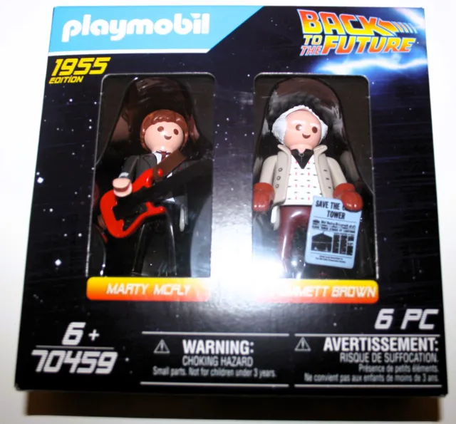 Playmobil Lot 2 Personnage Retour Vers le Futur Marty Mcfly & Biff Tannen