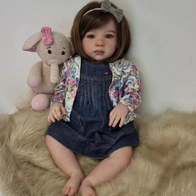 28-Inch Realistic Reborn Baby Doll - Handmade Hard Vinyl, Poseable Joints, Life-Like Details (1) - View #9
