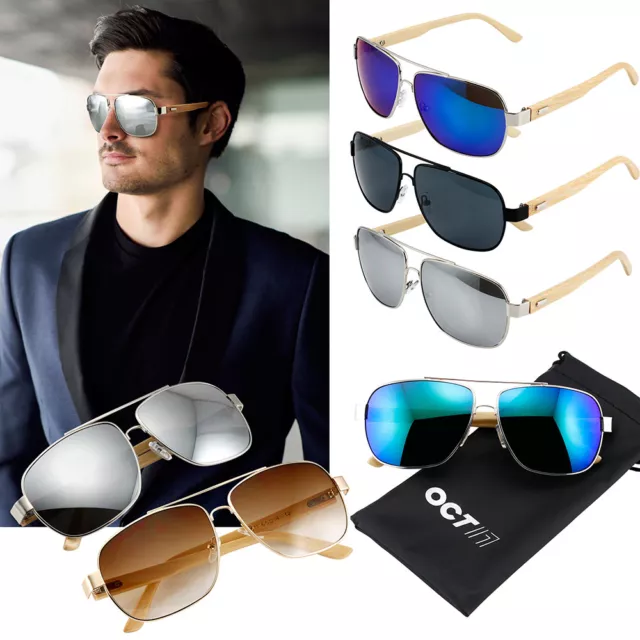 Aviator Sunglasses Vintage Mirror Lens New Mens Women Fashion Frame Retro Silver