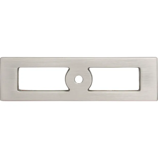 Top Knobs Cabinet  Hollin Knob Backplate 3 3/4 Inch Brushed Satin Nickel