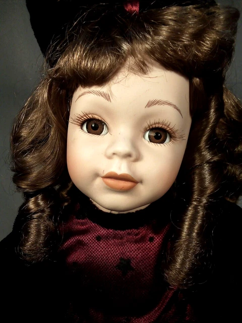 Porcelain Doll   " Monica "  Porcelain Doll Collection  18 "-46  cm