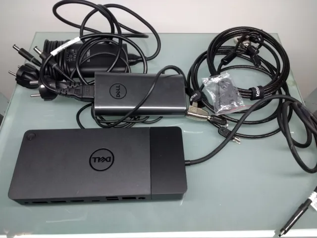 Dell USB-C Thunderbolt WD19 K20A001 Docking 2x90W Netzteile 2xKensington Kabel