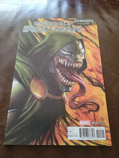Invincible Iron Man #11 NM+ Dr. Doom Venomized Adi Granov Variant Marvel 2017