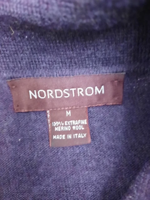 MEN'S NORDSTROM EGGPLANT Long Sleeve Polo Shirt Sz M $29.99 - PicClick