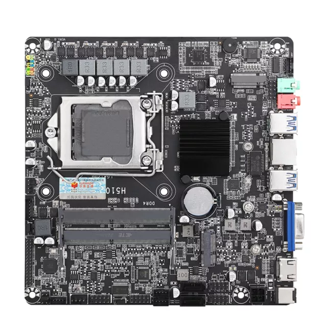 Carte Mère H510M-I LGA1200 DDR4 Mini-Itx Alimentation Extérieur 19V Mini PC Aio