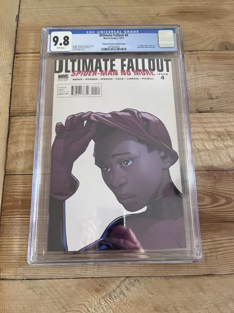 Ultimate Fallout #4 CGC 9.8 PICHELLI 2ND PRINT VARIANT Miles Morales 2011