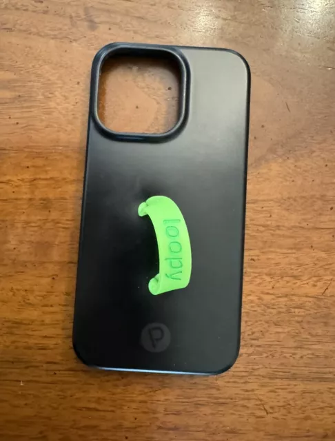 Loopy Case iPhone 13 Pro Black With Lime Green Fluorescent Loopy