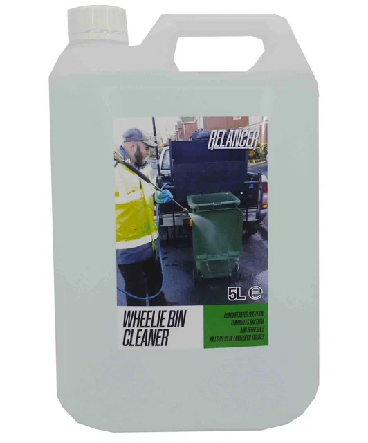 BIN CLEANER DISINFECTANT Anti Bacterial Professional Wheelie Bin 5L