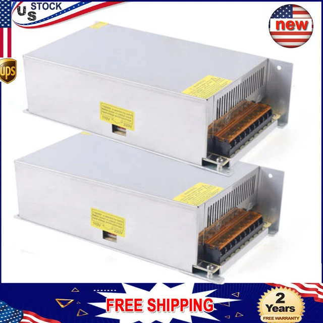 2× DC 12V 50A Amp 110V 220V Power Supply LED Strip Light 12V 220 AC 110 HOTsale!