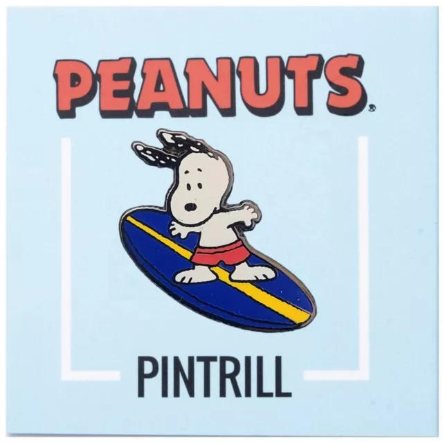 ⚡RARE⚡ PINTRILL x PEANUTS Joe Cool Surfing Snoopy Pin *LIMITED EDITION* 🌊