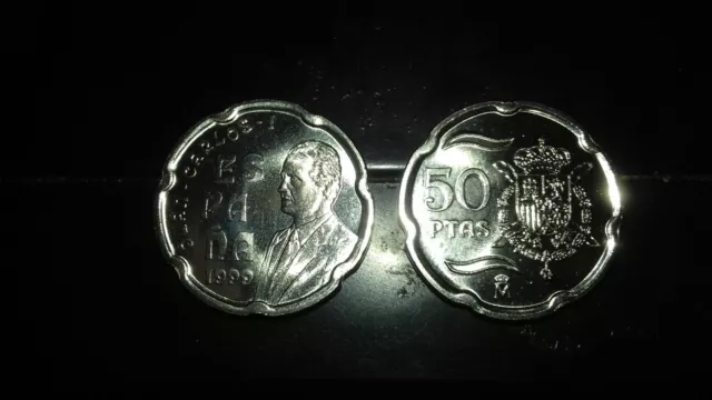 Moneda 50 Pesetas Juan Carlos I 1999 Sc De Bolsa.ptas