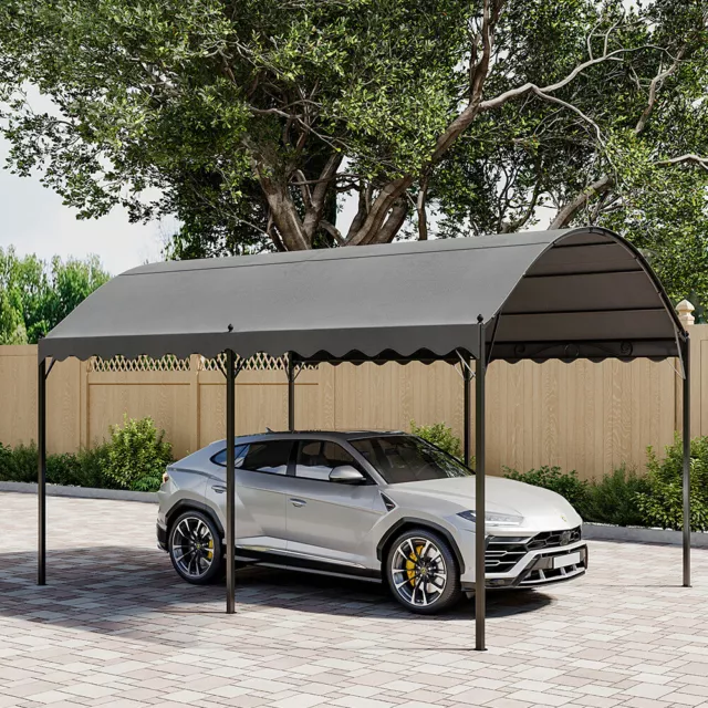 4x3m Structure Carport Outdoor Gazebo Canopy Large Garden Shade Shelter Awning