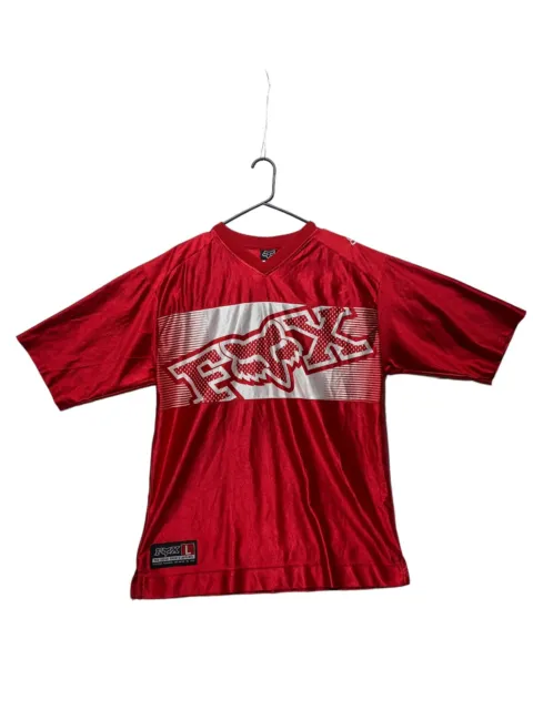Fox Racing Vintage Y2K (2000) Red Jersey Shirt - L