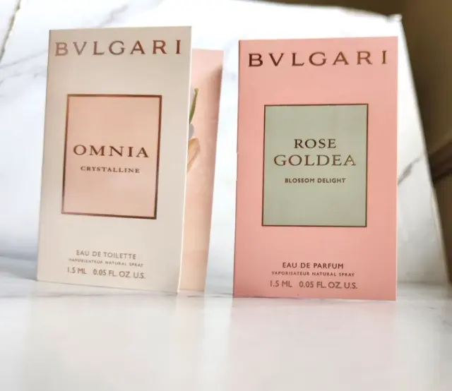 BVLGARI Omnia Crystalline edt & Rose Goldea Blossom Delight edp 1.5 ml x 2