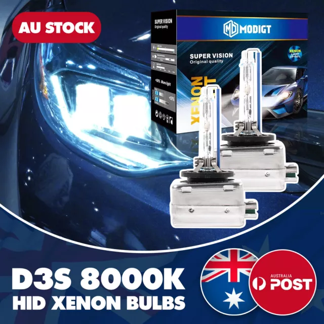 2X D3S 35W Xenon HID Headlight Headlamp Bulbs Compatible With