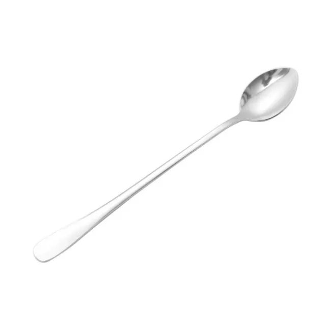 1/2/4PCS Stainless Steel Coffee Spoons Long Handle Ice Cream Tea Spoon Drinkware