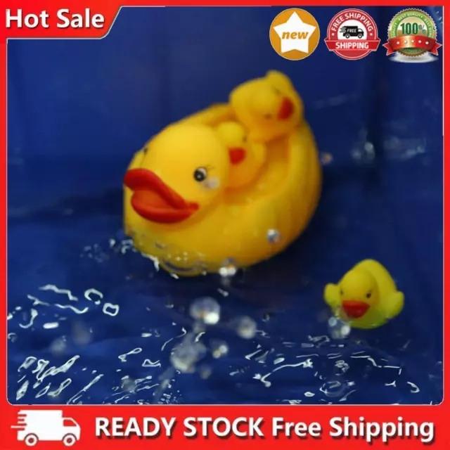 4 Pcs Cute Duck Baby Bath Toy Squeaky Yellow Duck Classic Toy