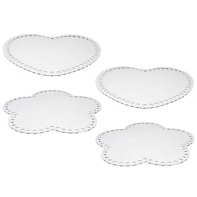 4 Pcs Geflochtene Platte Aus Acryl Webbrett Für Acryltaschen