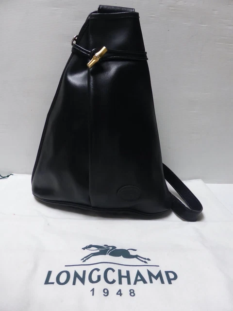 Dos Longchamp Roseau Sac Longchamp Cuir Noir Femme Sac à Dos