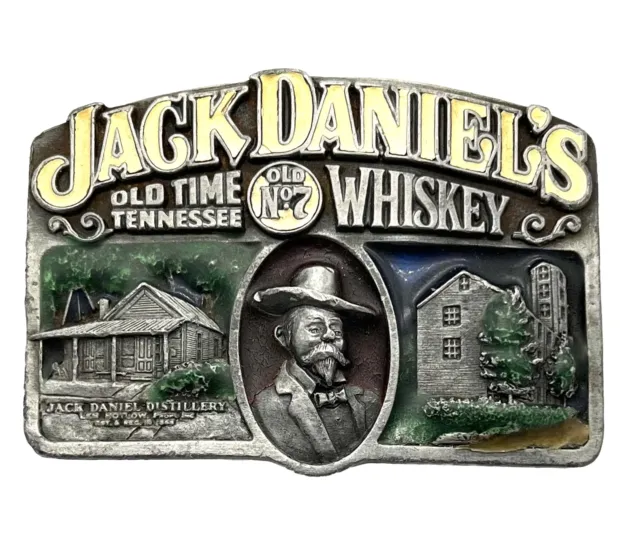 Jack Daniels Boucle de Ceinture, Fait à la Main, A-190, Homme Mode , Bon État