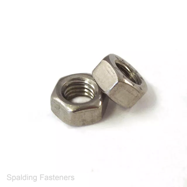 UNF A4 Marine Grade Stainless Steel Full Nuts - 1/4" 5/16" 3/8" 7/16" 1/2" & 5/8