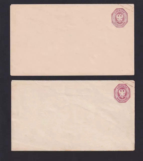 LübeckU 13a und 13b - Ausgabe 1865 komplett