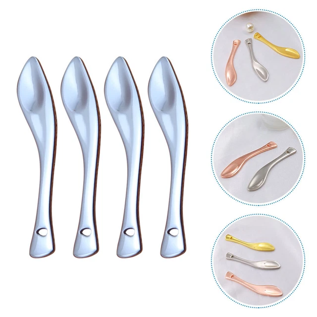4 Pcs Metal Face Cream Scoop Eye Woman Spoon Spatula Serving Spoons