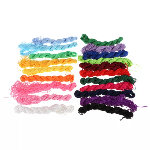 28 Meter x1 mm Satin Schnur Flechtkordel Makramee Garn Basteln