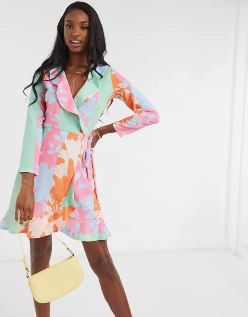 FOREVER UNIQUE WRAP Summer Dress 14 9.99 PicClick UK