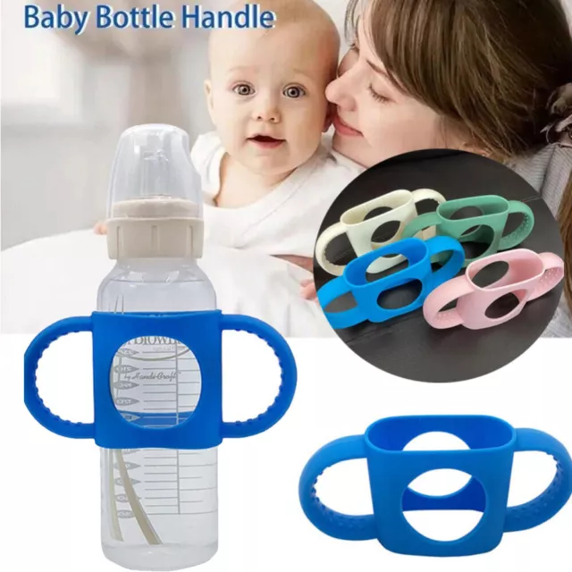 Baby Bottle Silicone Handle Grip for Dr. Brown's Narrow Milk Bottle 8oz/250ml AU