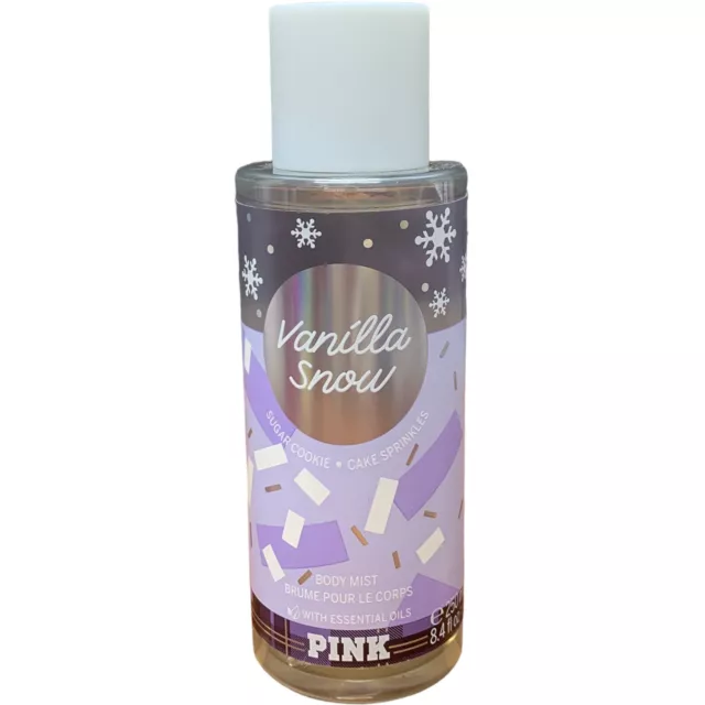 Victorias Secret Body Spray Vanilla Snow Fragrance Mist Scented PINK 8.4 Fl Oz