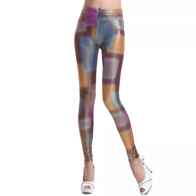 Leggings fantasia leggins donna pantacollant pantaloni aderenti