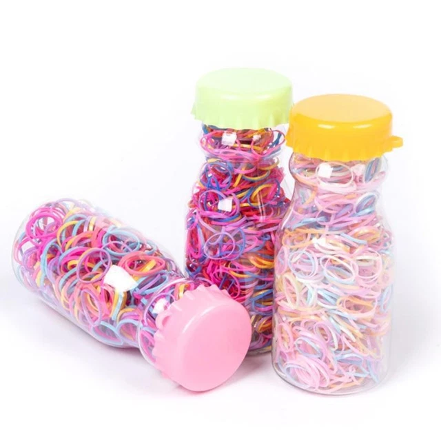 130/260 Mini Rubber Bands Elastic Bands Disposable lfor Kids Hair Braids Hair 6