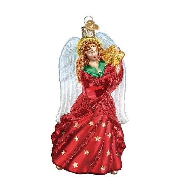 Old World Christmas Radiant Angel Glass Ornament FREE BOX 10233 New