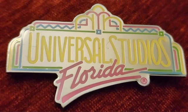 Vintage 1988 Universal Studios Hollywood Enamel Metal Refrigerator Magent