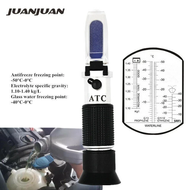 ATC Auto batteria antigelo rifrattometro rilevatore di glicole strumenti Tester